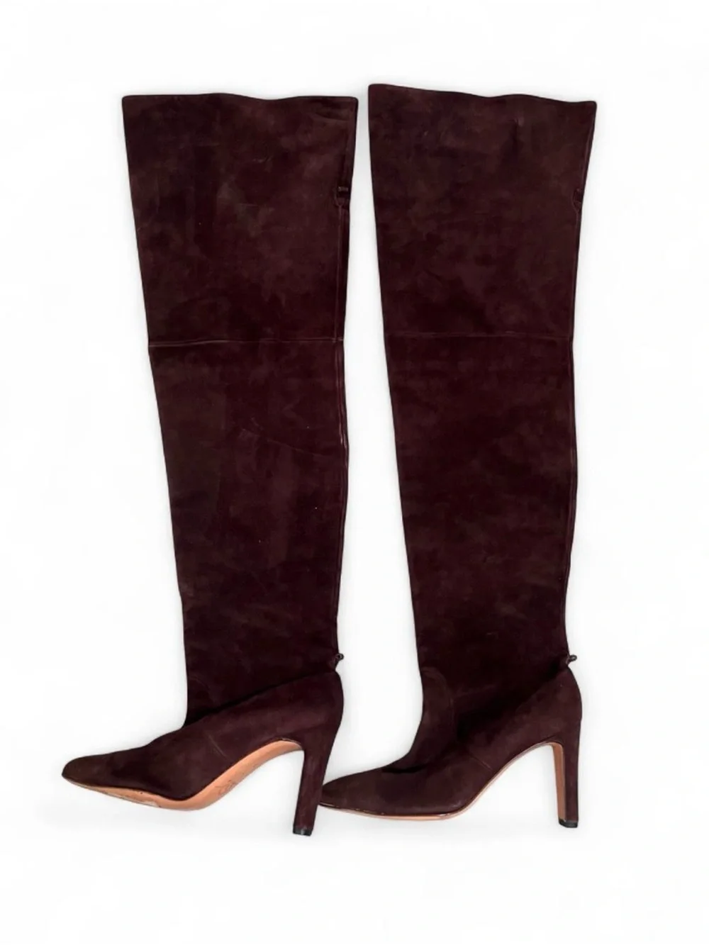 St. John Brown Suede Over the Knee Boots Made in Italy Size 9B
